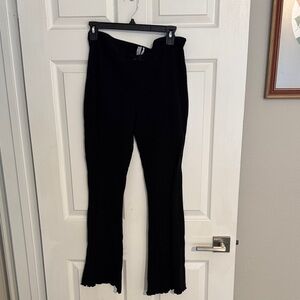 Urban Outfitters Black Ribbed Leggings